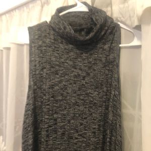 Heather grey turtleneck dress